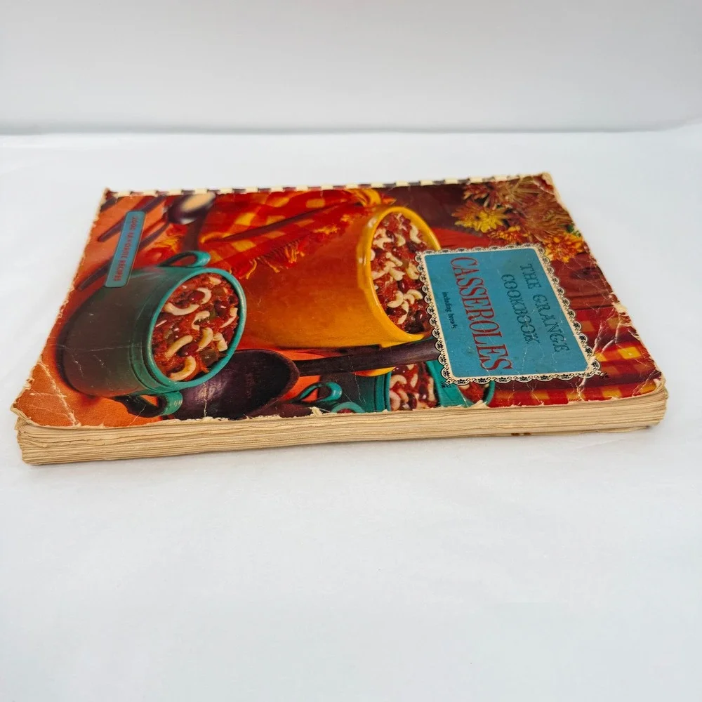 The Grange Cookbook Casseroles Vintage 1969 Recipes Retro Spiral ACCEPTABLE
